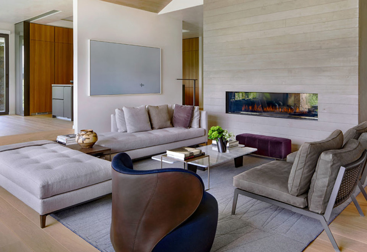 living room at the musser residence with interior design by akasha feeley and furniture from studio como modern furniture