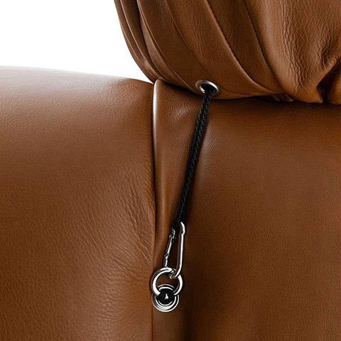 hardware on a b&b italia camaleonda sofa