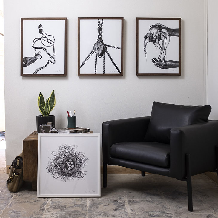 four photographs by jack ludlam in situ