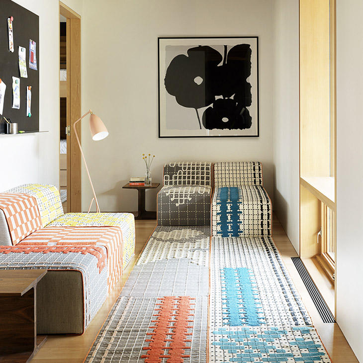 modern house in jackson wyoming featuring gan bandas rugs and bandas chairs