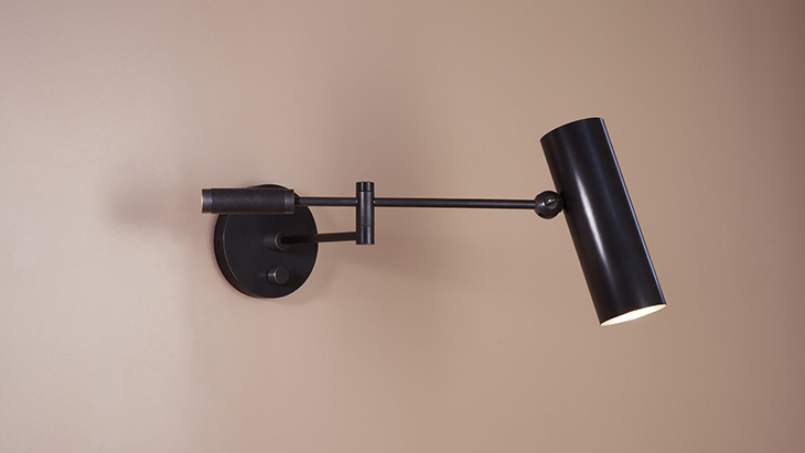 apparatus cylinder swing arm sconce