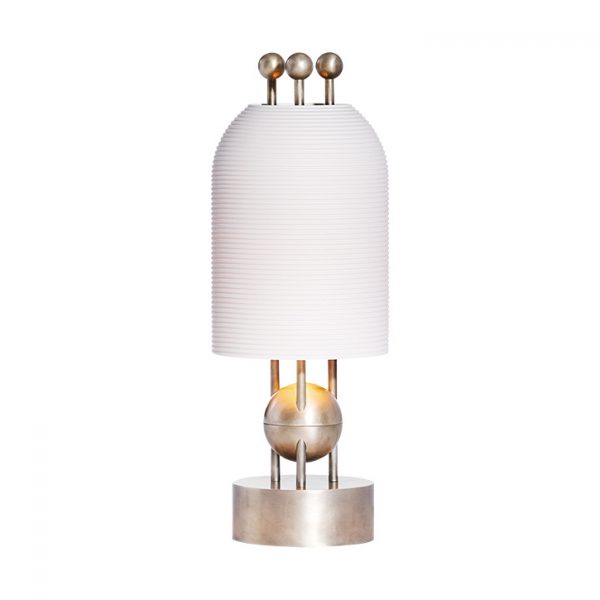 apparatus lantern table lamp on a white background