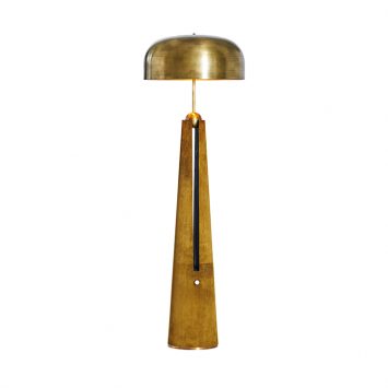apparatus metronome floor lamp on a white background