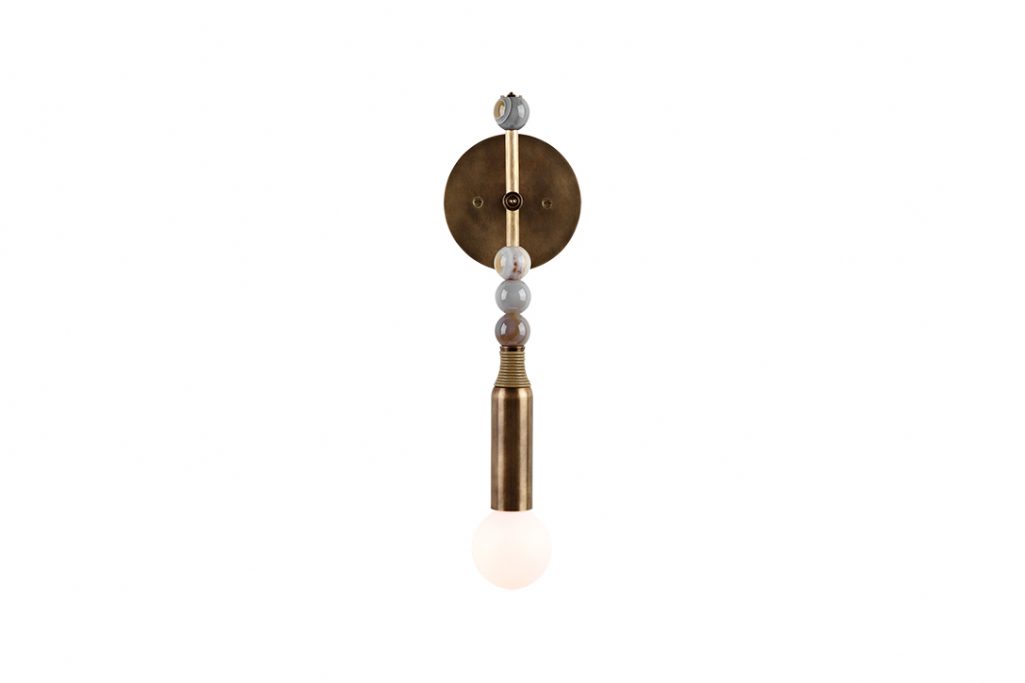 apparatus talisman 1 sconce on a white background