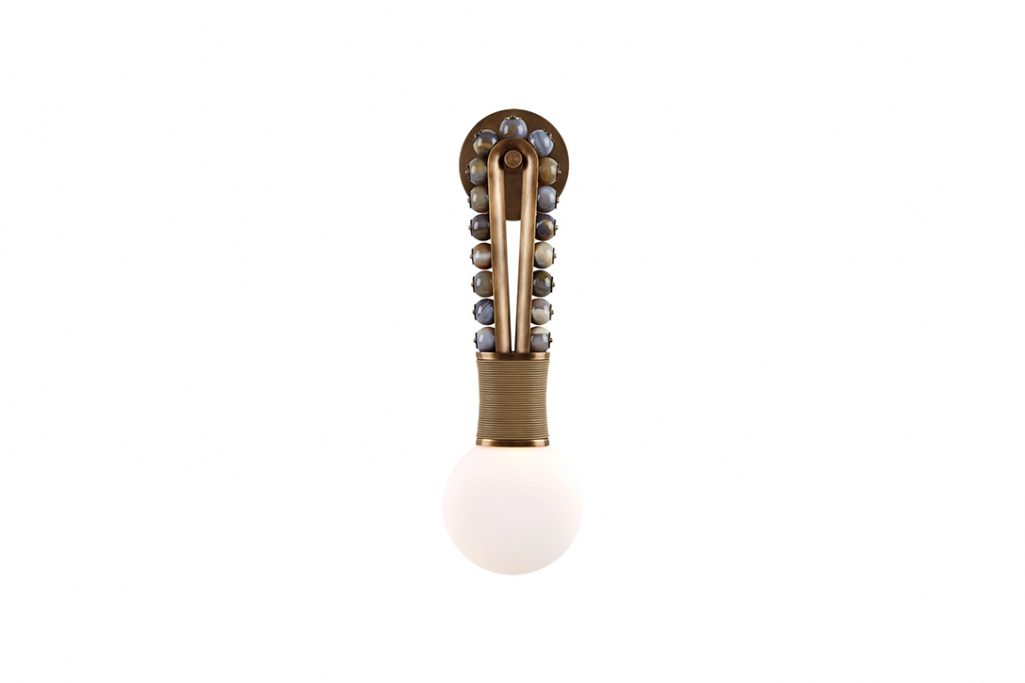 apparatus talisman loop sconce on a white background