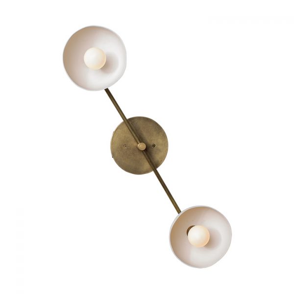 apparatus trapeze 2 surface mount light on a white background