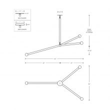 line drawing and dimensions for apparatus arrow pendant large