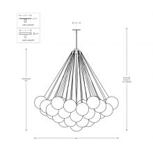 line drawing and dimensions for apparatus cloud 37 pendant