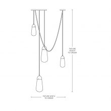 line drawing and dimesnions for apparatus lariat pendant light installation