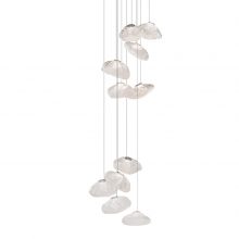 bocci 73.11 pendant light with round canopy on white background
