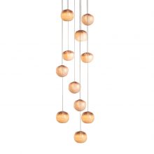 bocci 84.11 pendant light with square canopy on white background