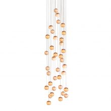bocci 84.36 pendant light with square canopy on white background