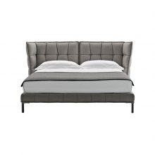 b&b italia husk bed on white background