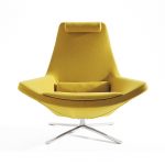 b&b italia metropolitan armchair on a white background