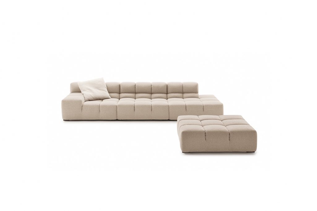 b&b italia tufty time sofa on a white background