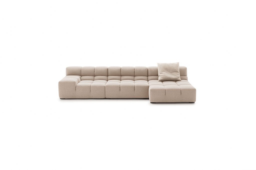 b&b italia tufty time sofa on a white background