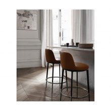 modern kitchen featuring b&b italia caratos stools