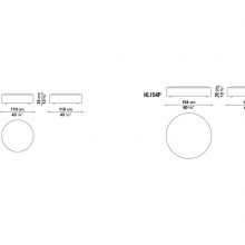 line drawing and dimensions for b&b italia harry large ottoman