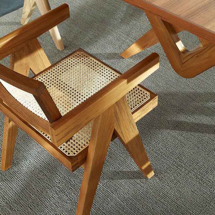 cassina capitol complex dining arm chair in situ