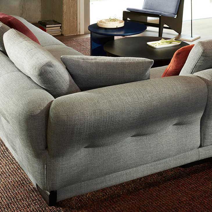modern living room featuring cassina sengu sofa