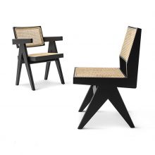 cassina capitol complex dining chairs on a white background