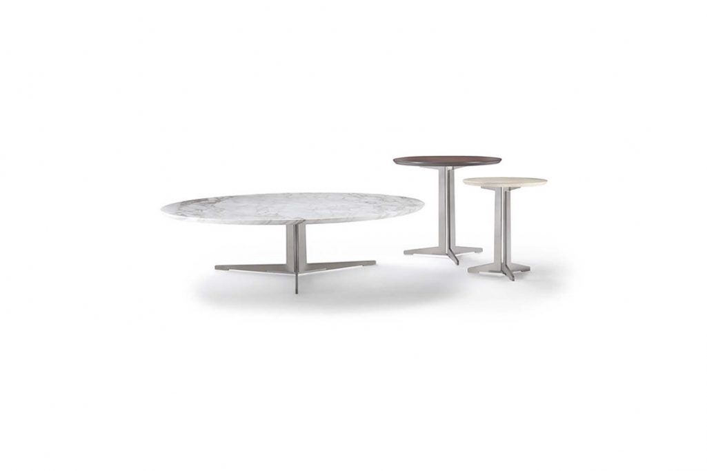 flexform fly coffee side table and two fly side tables