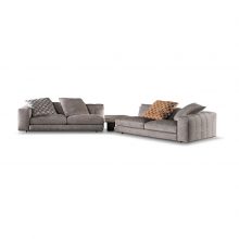 minotti freeman duvet sofa on a white background