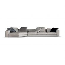minotti freeman duvet sofa on a white background