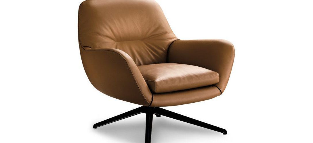minotti jensen armchair on a white background
