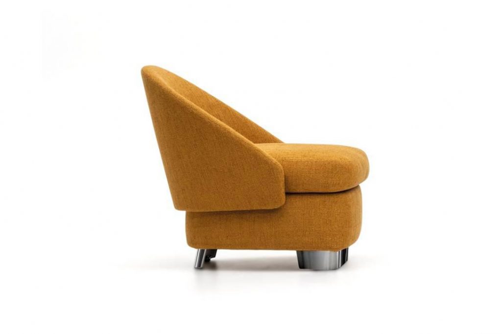 side view of a minotti lawson armchair