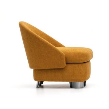 side view of a minotti lawson armchair