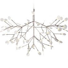large moooi heracleum II suspended pendant light in copper on a white background