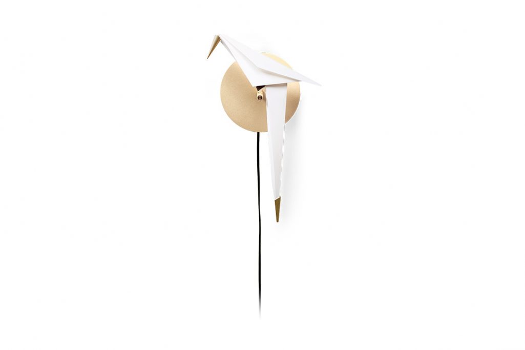 moooi perch light wall sconce on a white background