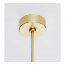 roll and hill castle pendant canopy in brushed brass