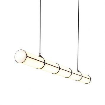 roll & hill endless pendant 5 units in black