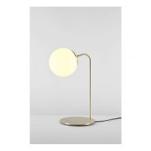 roll & hill modo desk lamp brushed brass cream glass