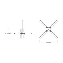 line drawing and dimensions for a roll and hill castle pendant 12-01