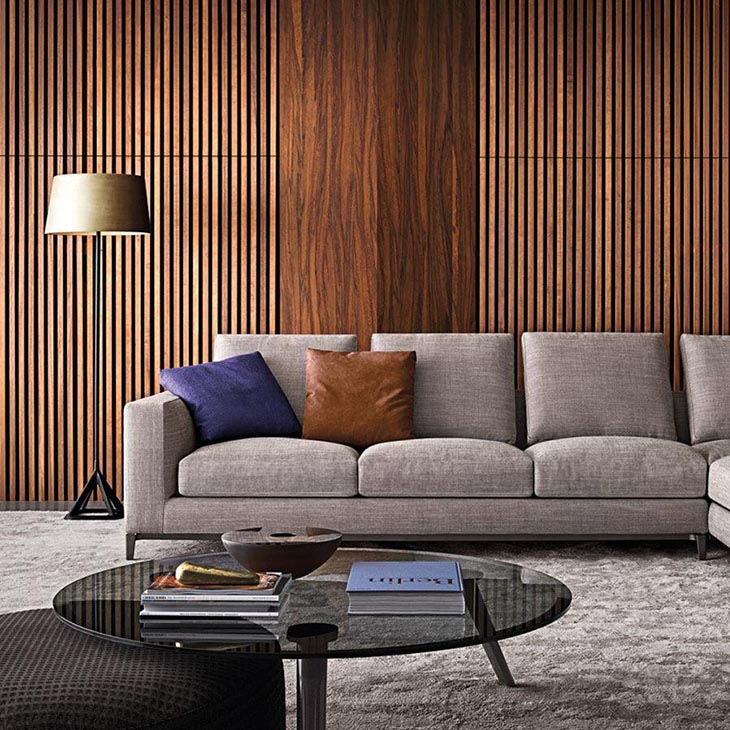 modern living room featuring minotti andersen sofa