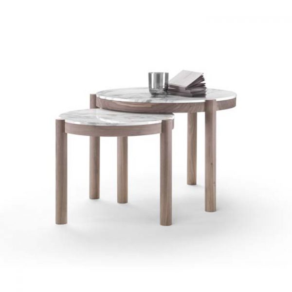 flexform gustav side tables on a white background