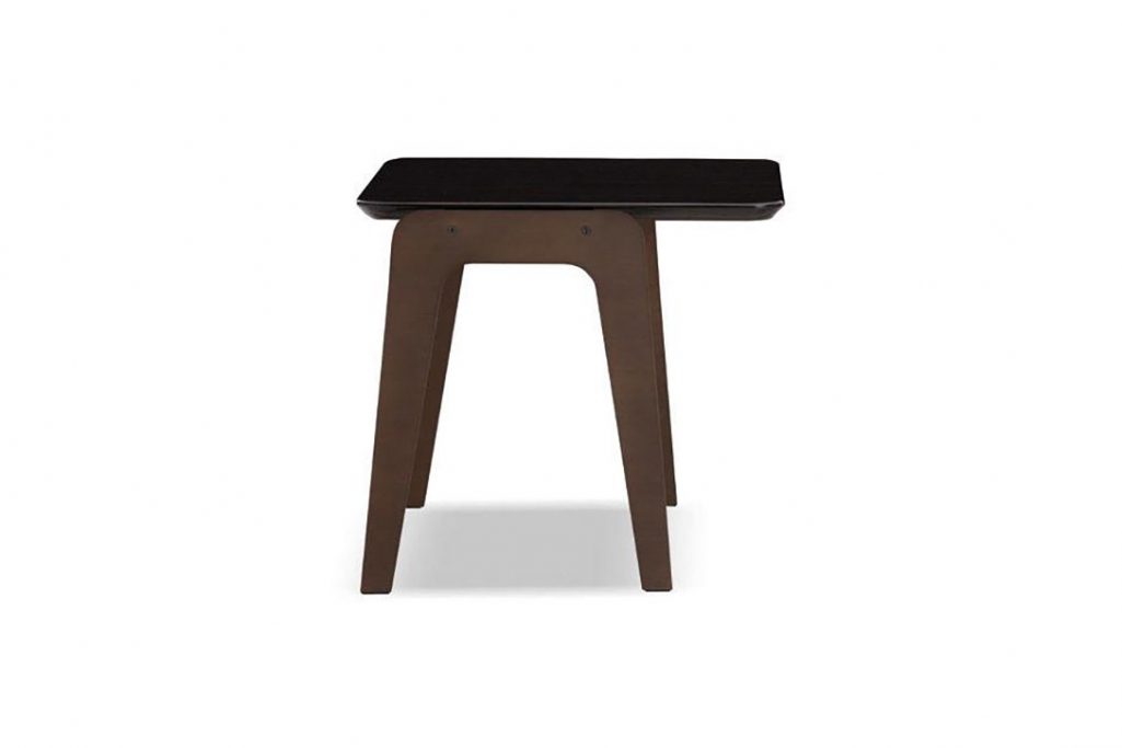 minotti kirk jut out top side table on a white background