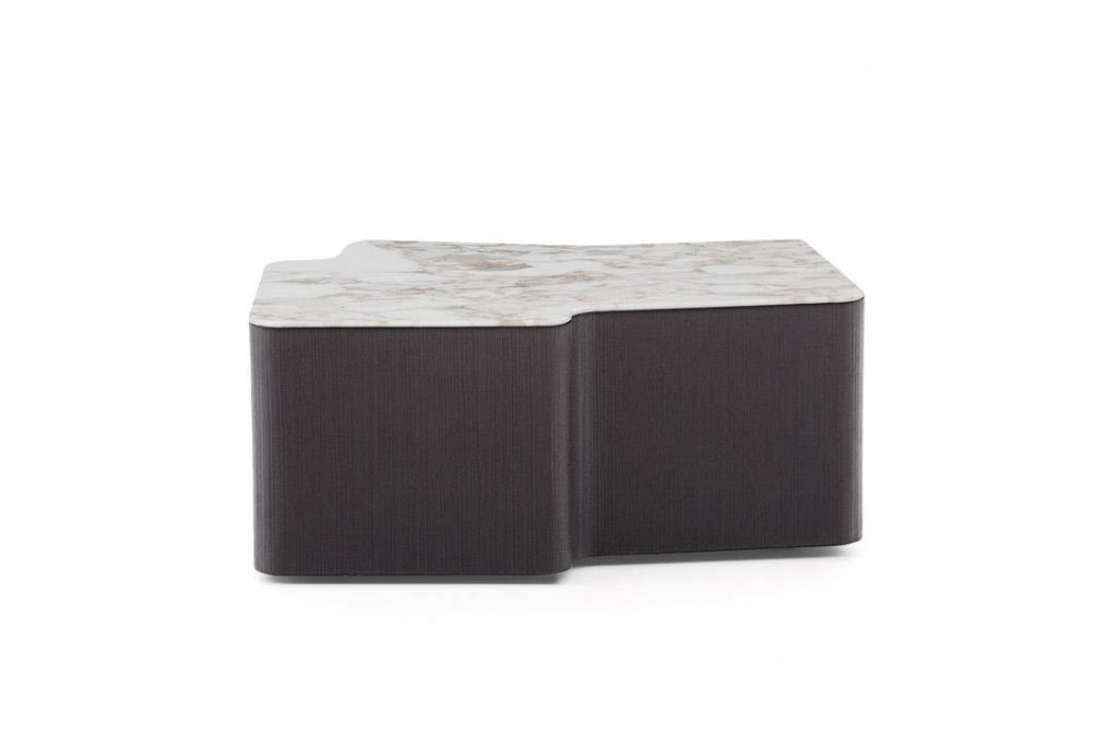 minotti lou coffee table on a white background
