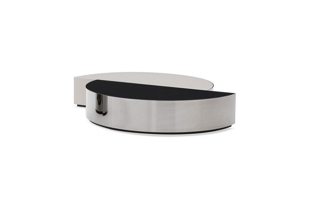 minotti shields coffee table on a white background