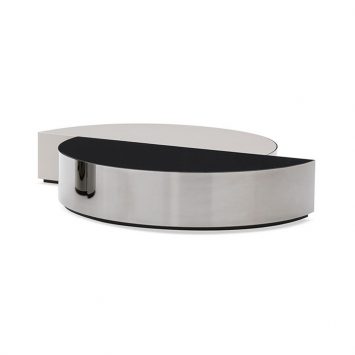 minotti shields coffee table on a white background