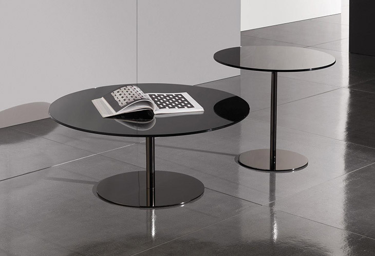 minotti bellagio coffee table and side table in situ