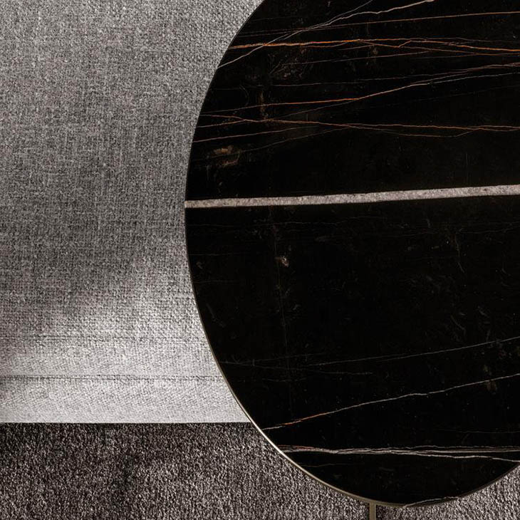 bird's eye view of a minotti joy jut out side table