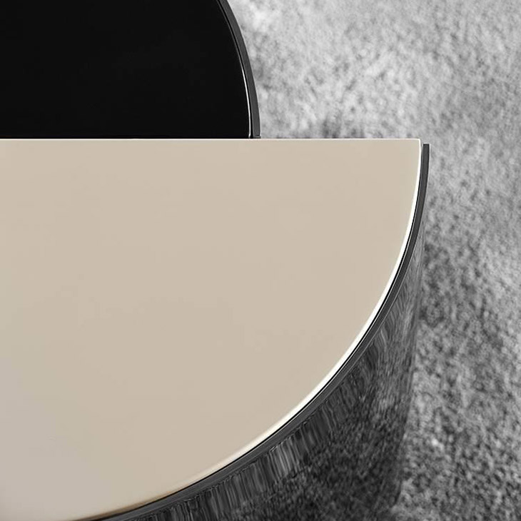 close up of a minotti shields coffee table