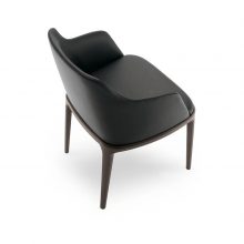 poliform grace dining arm chair on a white background