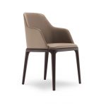 poliform grace dining arm chair on a white background
