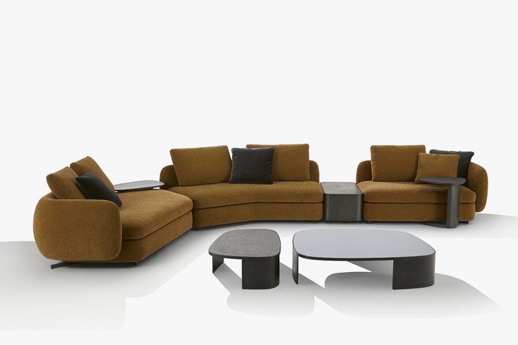poliform saint germain sofa system on a white background
