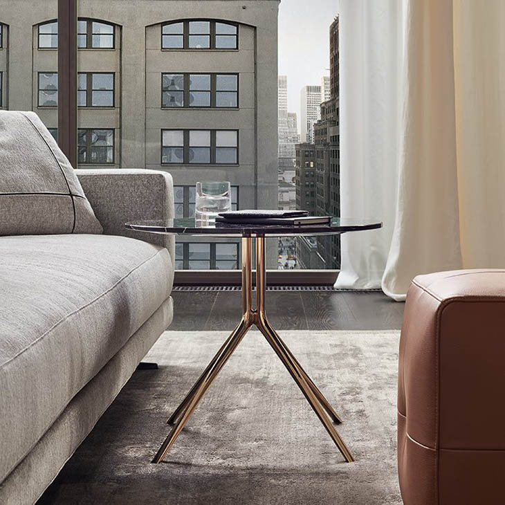 poliform mondrian side table in situ